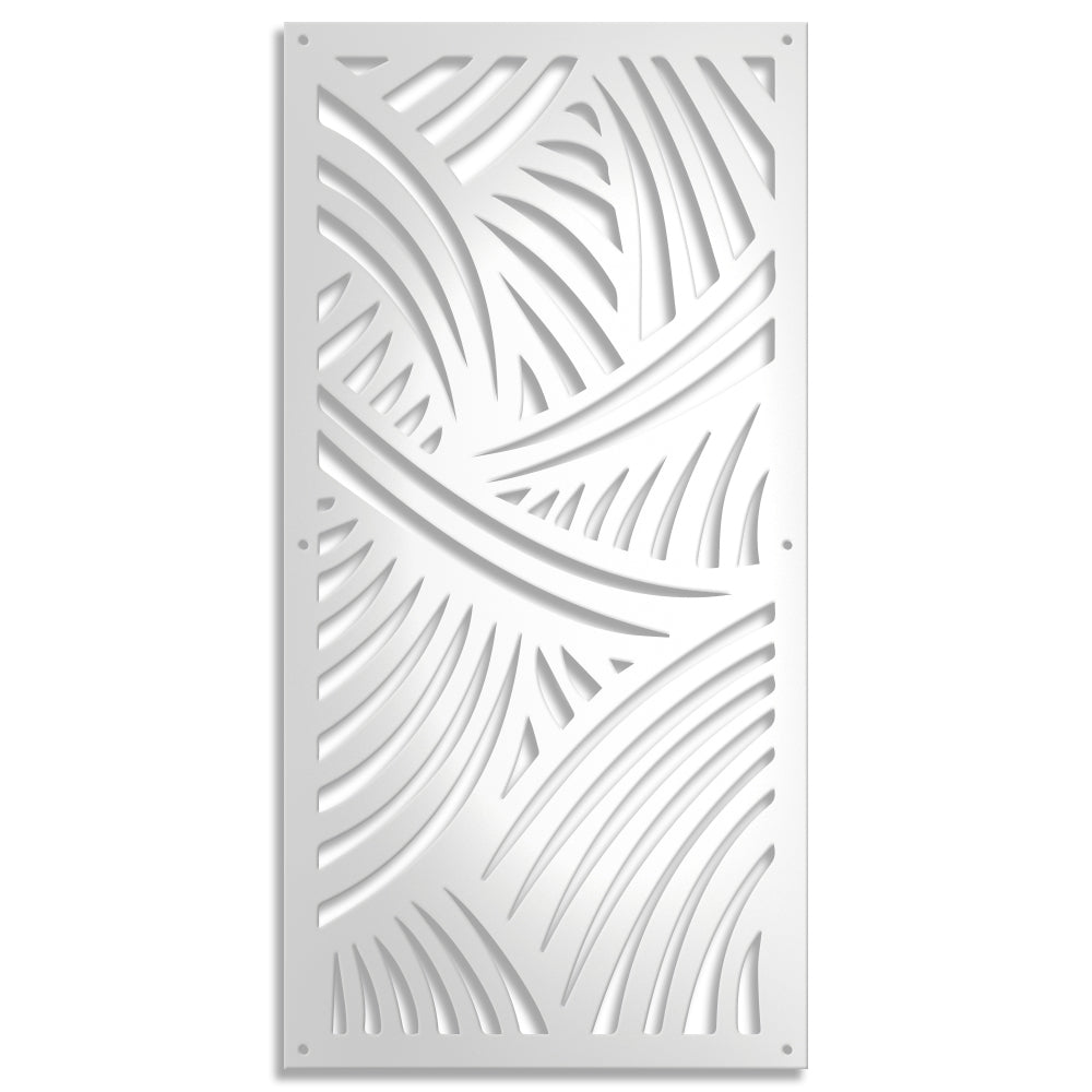 Fasce - Pannello in PVC traforato - Parasole Colore: bianco, Misura: 73x148 cm