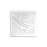 Fasce - Pannello in PVC traforato - Parasole Colore: bianco, Misura: 73x73 cm