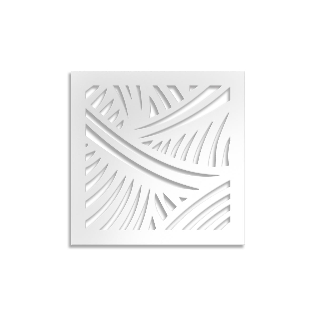 Fasce - Pannello in PVC traforato - Parasole Colore: bianco, Misura: 73x73 cm
