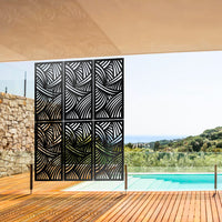 Fasce - Pannello in PVC traforato - Parasole Colore: nero, Misura: 73x148 cm