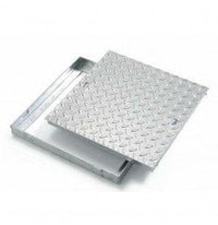 Chiusino lamiera con telaio acci aio zincato 50x50 b07dpkhb7t