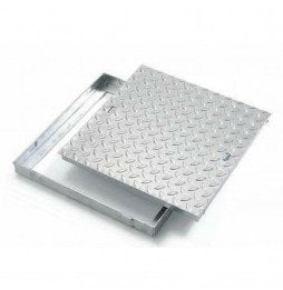 Chiusino lamiera con telaio acci aio zincato 50x50 b07dpkhb7t