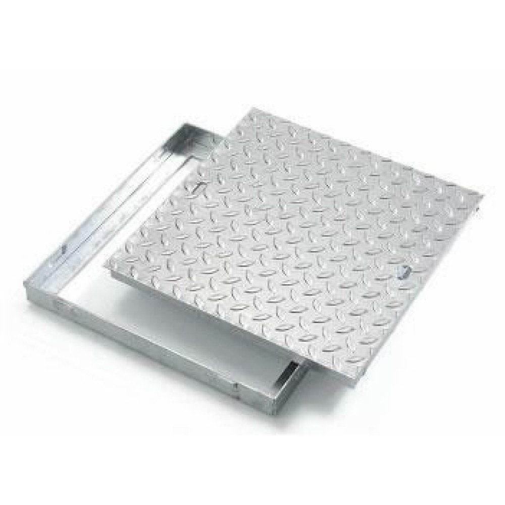 Chiusino lamiera con telaio acci aio zincato 30x30 b07dpk1637