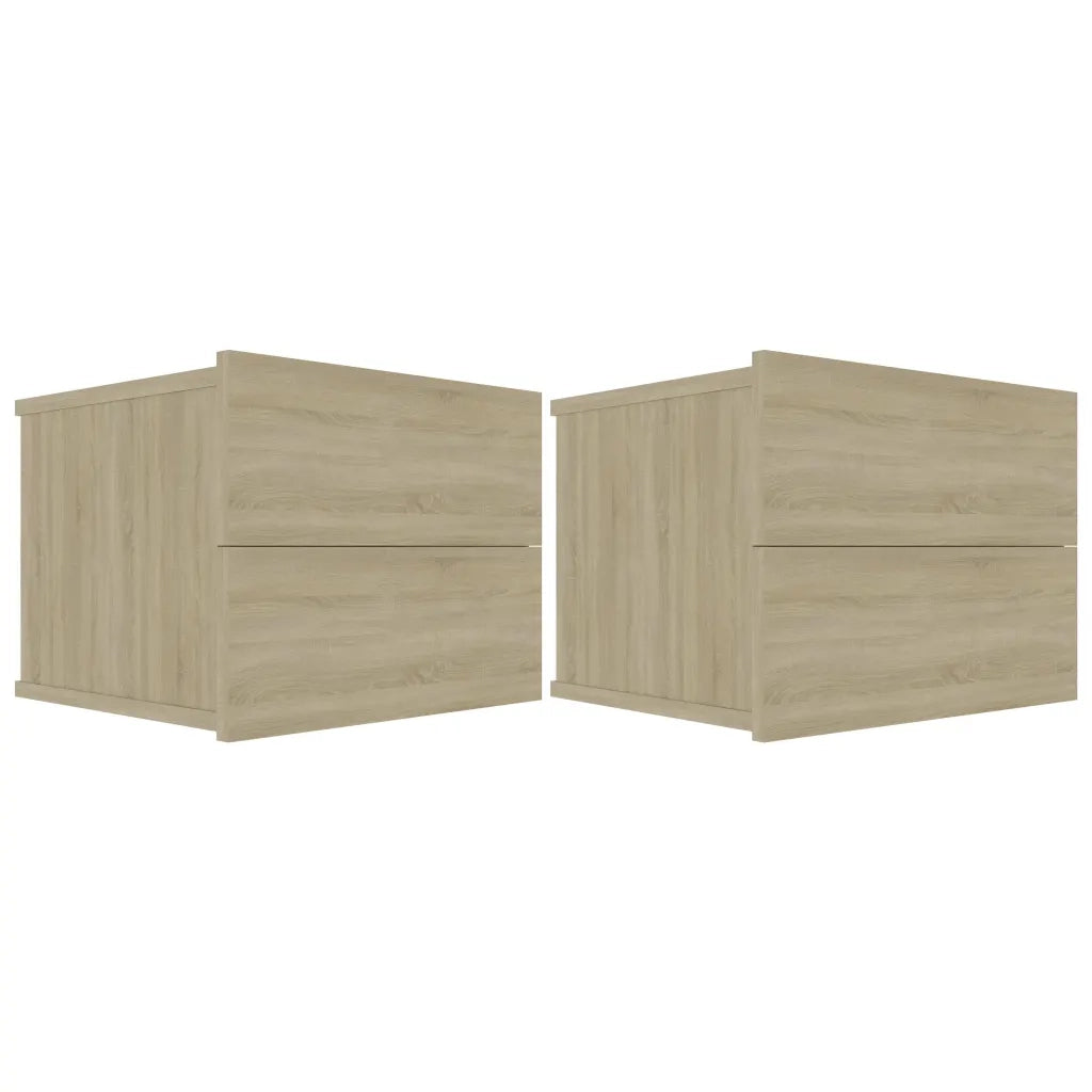 Comodini 2 pz Rovere Sonoma 40x30x30 cm in Legno Multistrato 801060