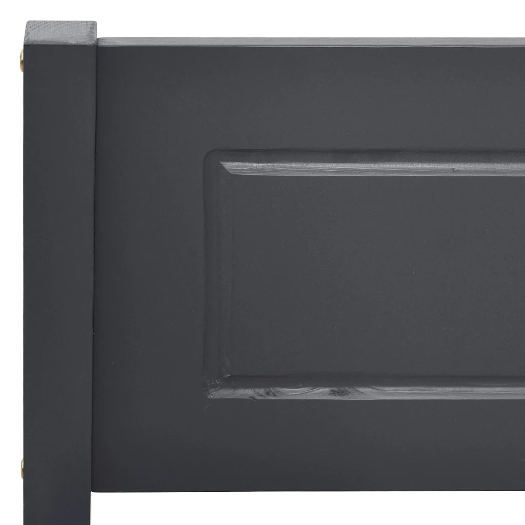 Giroletto Grigio in Legno Massello di Pino 140x200 cm 322127