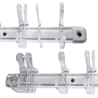 Appendiabiti in plexiglass Trasparente Mod. DOGGANCI Misura: 40X10 cm