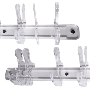 Appendiabiti in plexiglass Trasparente Mod. DOGGANCI Misura: 40X10 cm