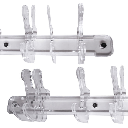 Appendiabiti in plexiglass Trasparente Mod. DOGGANCI Misura: 40X10 cm