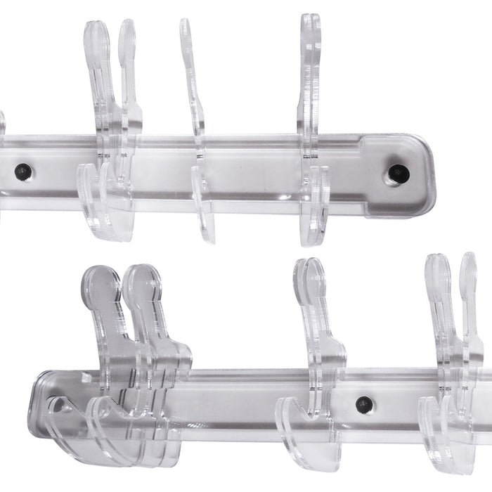 Appendiabiti in plexiglass Trasparente Mod. DOGGANCI Misura: 40X10 cm