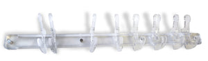 Appendiabiti in plexiglass Trasparente Mod. DOGGANCI Misura: 60x10 cm