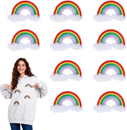 Bordure Regenbozzo/Wolki - Patrone - Sticker per Tessuto - Decorazione - 5,2 x 3,0 cm - Alta Qualità - Sticker per Stoffa