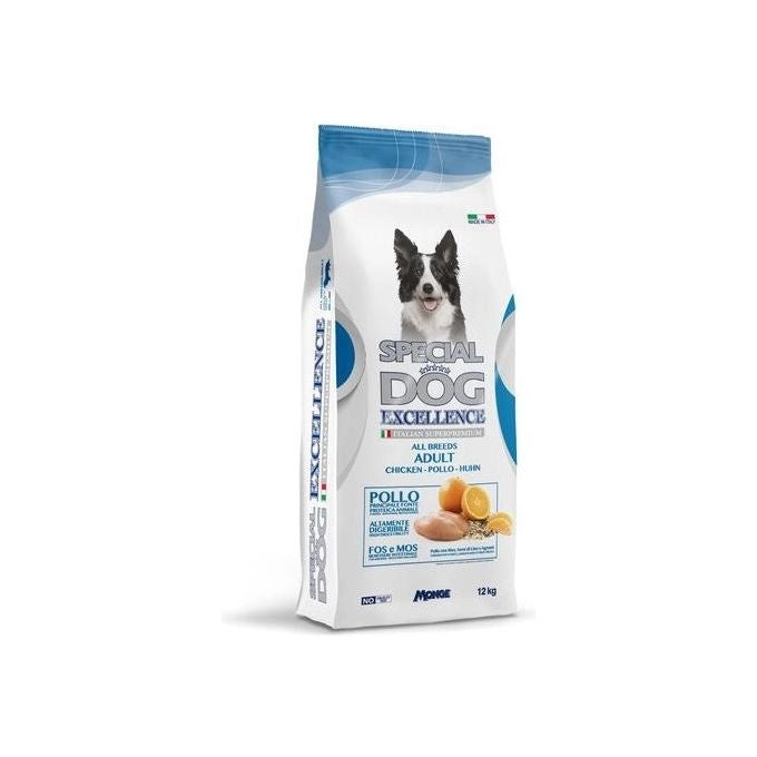 Monge 8020 Special Dog Excellence Crocchette Cani Adulti Taglia Media Pollo 12 Kg