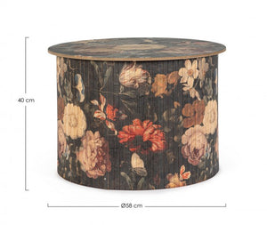 Tavolino Legno Marrone Rustico da Interno 58 cm - STARDUST