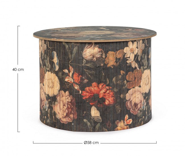 Tavolino Legno Marrone Rustico da Interno 58 cm - STARDUST