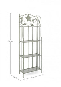 Scaffale 4 Piani Acciaio Verde Rustico da Interno - GIANNA