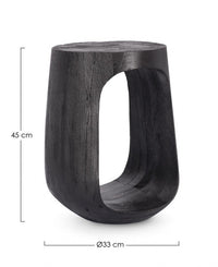 Tavolino Legno Nero Moderno da Interno - ALEXIA