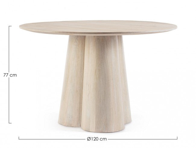 Tavolo Legno Marrone Moderno da Interno 120 cm - ELIJAH