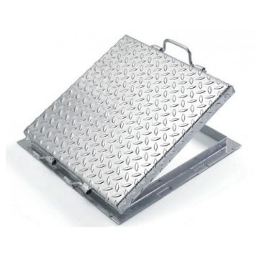 Coperchio cisterna con telaio acciaio zincato sp.30 10 040x040 h