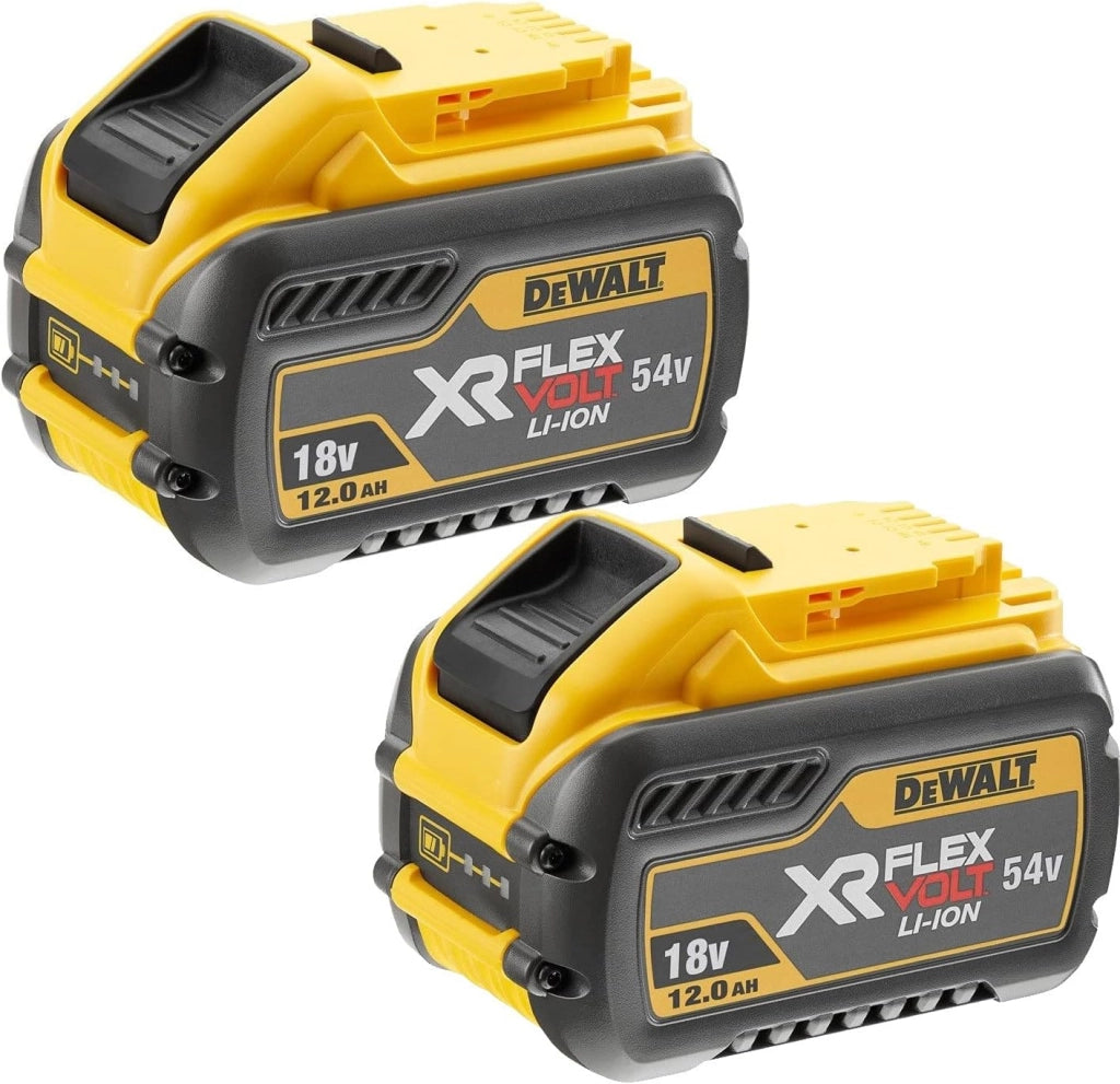 2 batterie Dewalt DCB548 de 18 V / 54 V XR Flexvolt 12.0 Ah + DCB118 Flev Volt caricabatterie