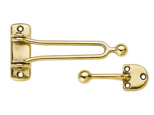 gancio di sicurezza per porte  ottone lucido cod:ferx.vit8893