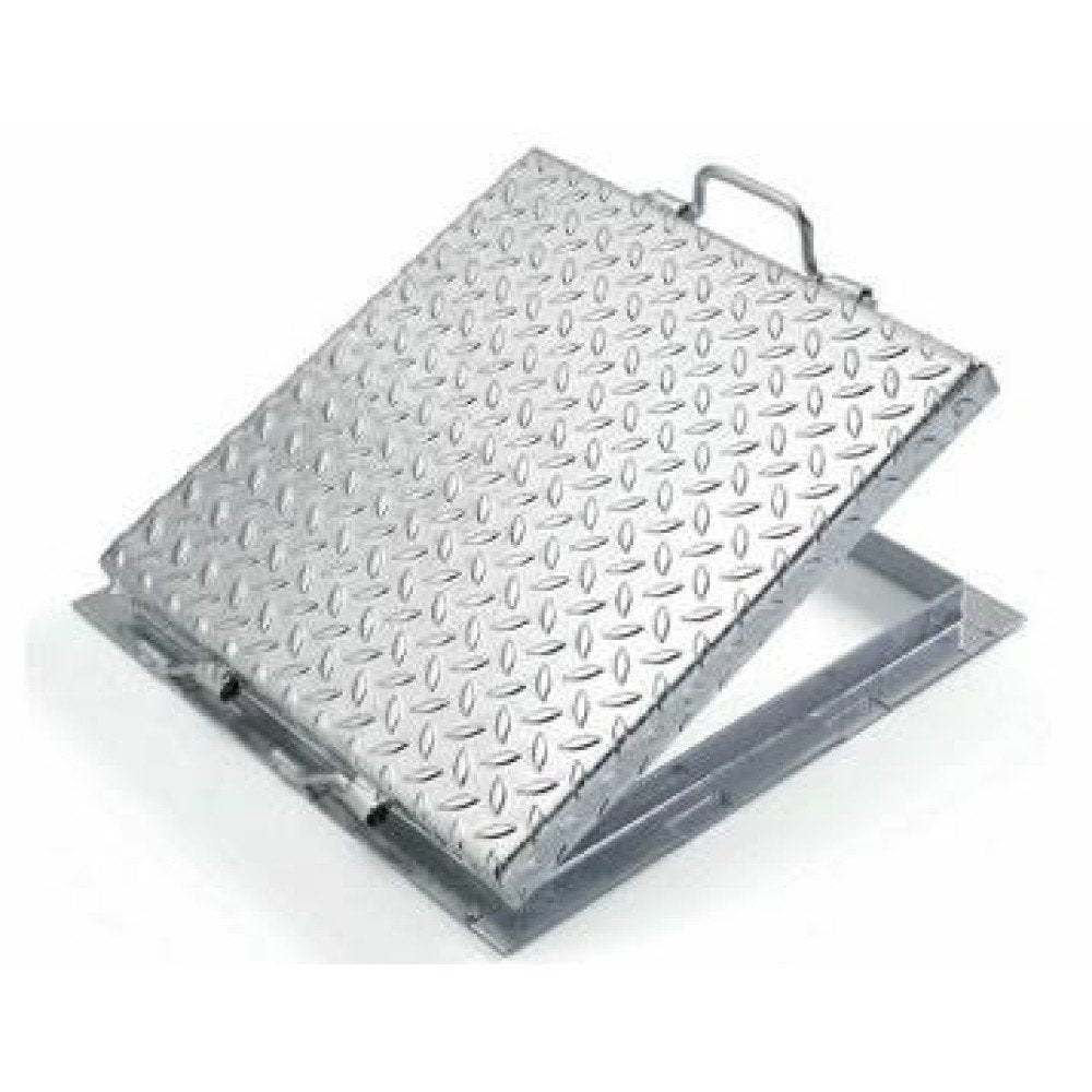 Coperchio cisterna con telaio acciaio zincato sp.30 10 050x050 h