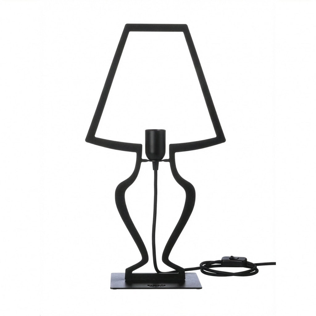 Lampada da tavolo design Silhouette grande Oro trasparente