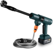 Cambiavalvoli 6 in 1 Pulitore ad alta pressione - Batteria - Pulitore di terreno - Senza fili - 3500W - 200Bar - 5m Tubo di scarico - 2 Metodi di alimentazione dell'acqua
