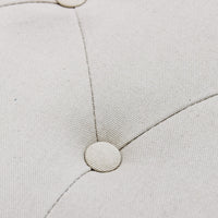 Panca Margi in Tessuto 125x45x48 h cm in Legno Beige