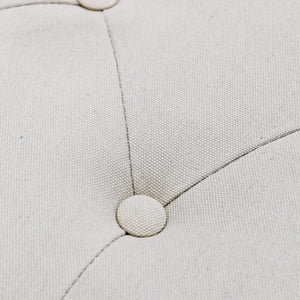 Panca Margi in Tessuto 125x45x48 h cm in Legno Beige