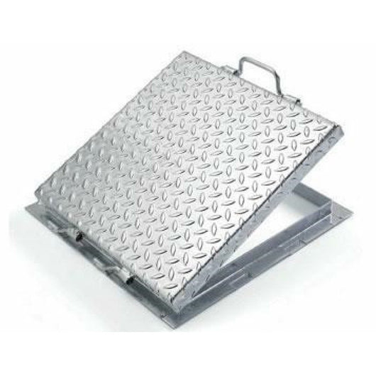 Coperchio cisterna con telaio acciaio zincato sp.30 10 100x100 h