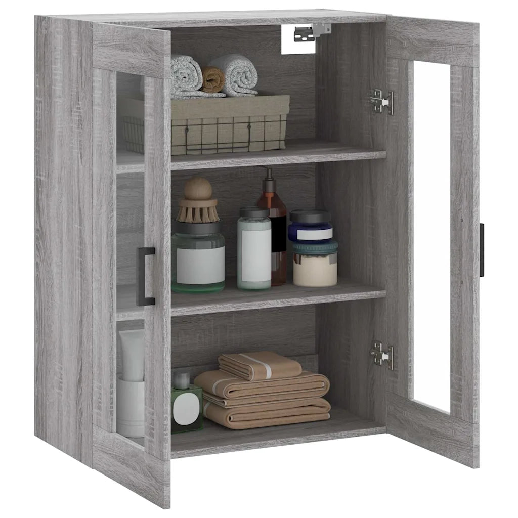 Armadietto a Muro | Mobile a Parete Grigio Sonoma 69,5x34x90 cm