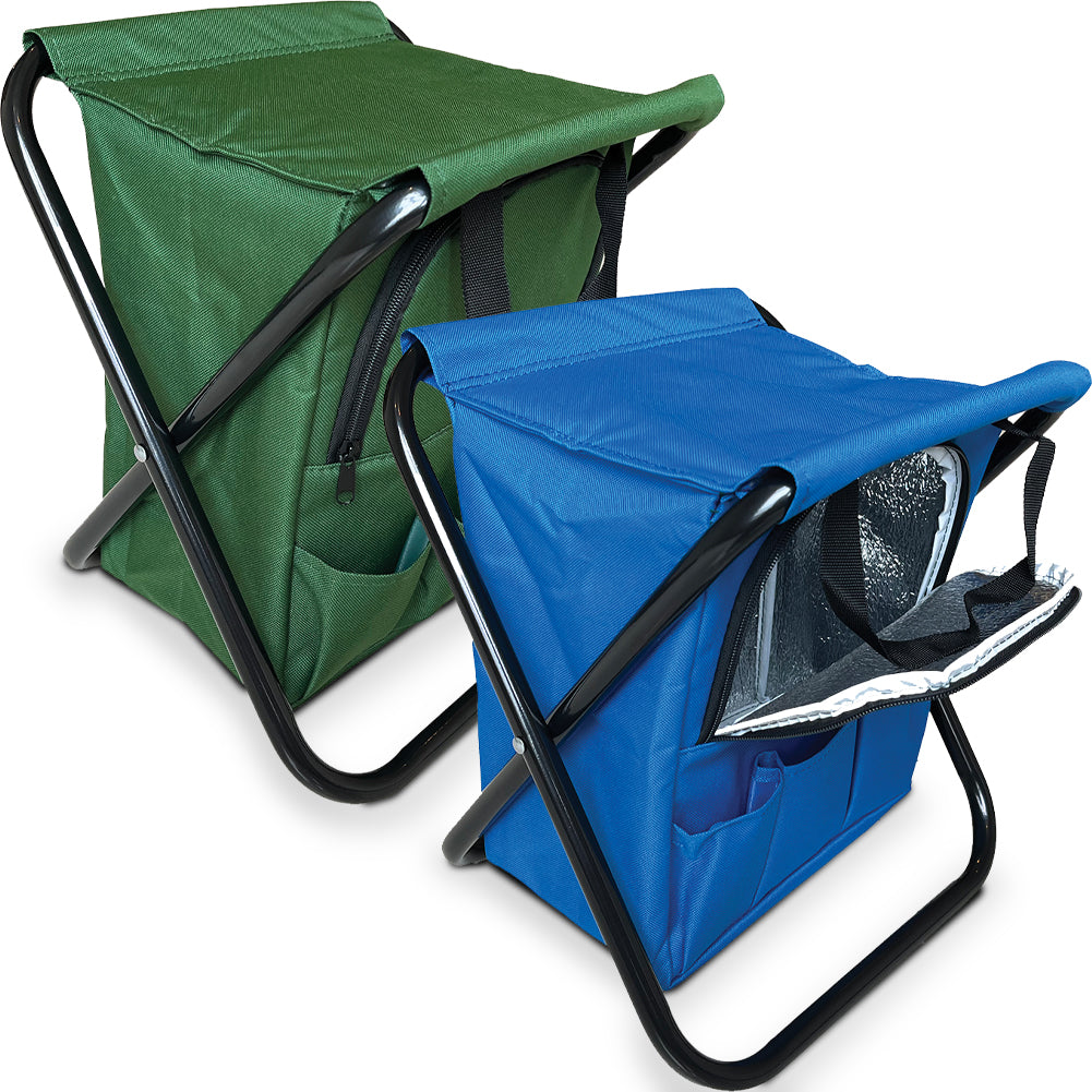 Sedia Pieghevole da Campeggio Frigo Refrigerante Salvaspazio 2 Colori Assortiti