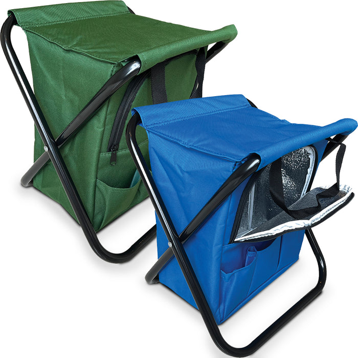 Sedia Pieghevole da Campeggio Frigo Refrigerante Salvaspazio 2 Colori Assortiti