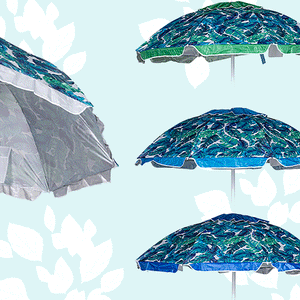 Ombrellone Pieghevole Custodia Salvaspazio Antivento 4 Colori Assortiti 180 cm