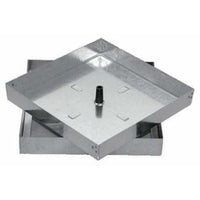 Sigillo con bullone centrale acc iaio zincato sp.10 10 33x33 b07d