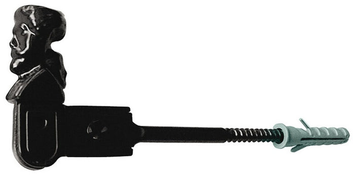 fermaimposte a vite nero con tassello cod:ferx.vit3368