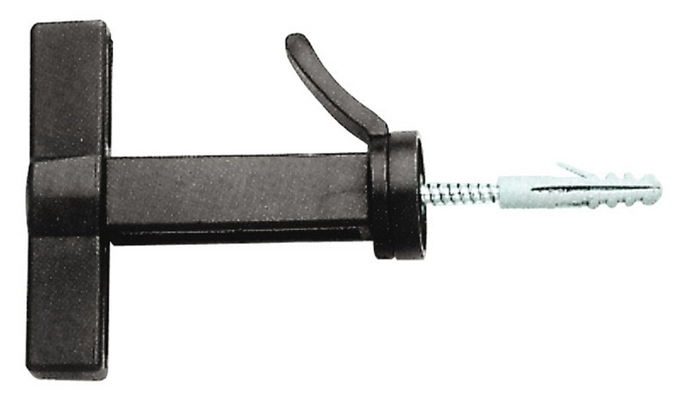 fermaimposte a scatto nero a farfalla vite + tassello cod:ferx.vit8797