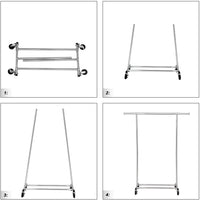 Appendiabiti VALORA con ruote per organizzare cappotti e giacche HSR13S