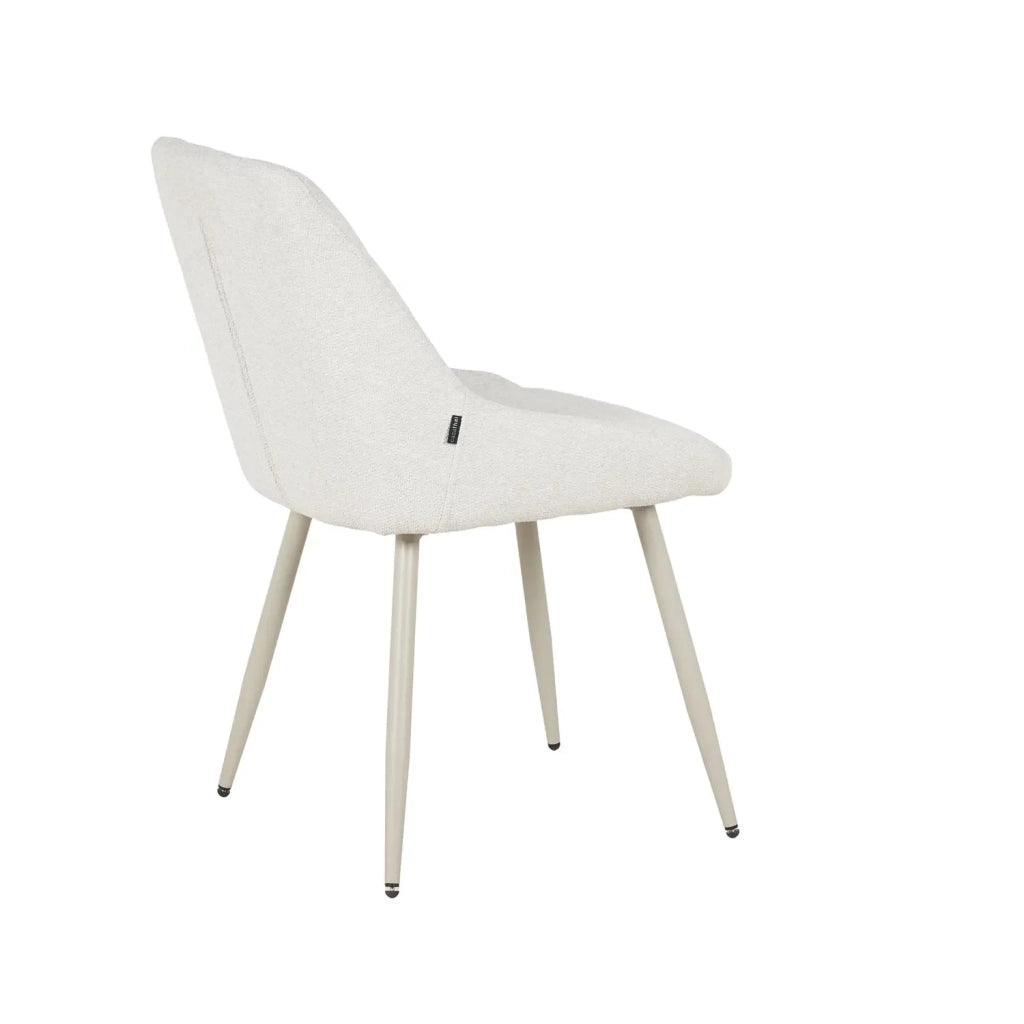 LÚZETE - SEDIA DA PRANZO IMBOTTITA SABBIA GAMBE BEIGE WESKA