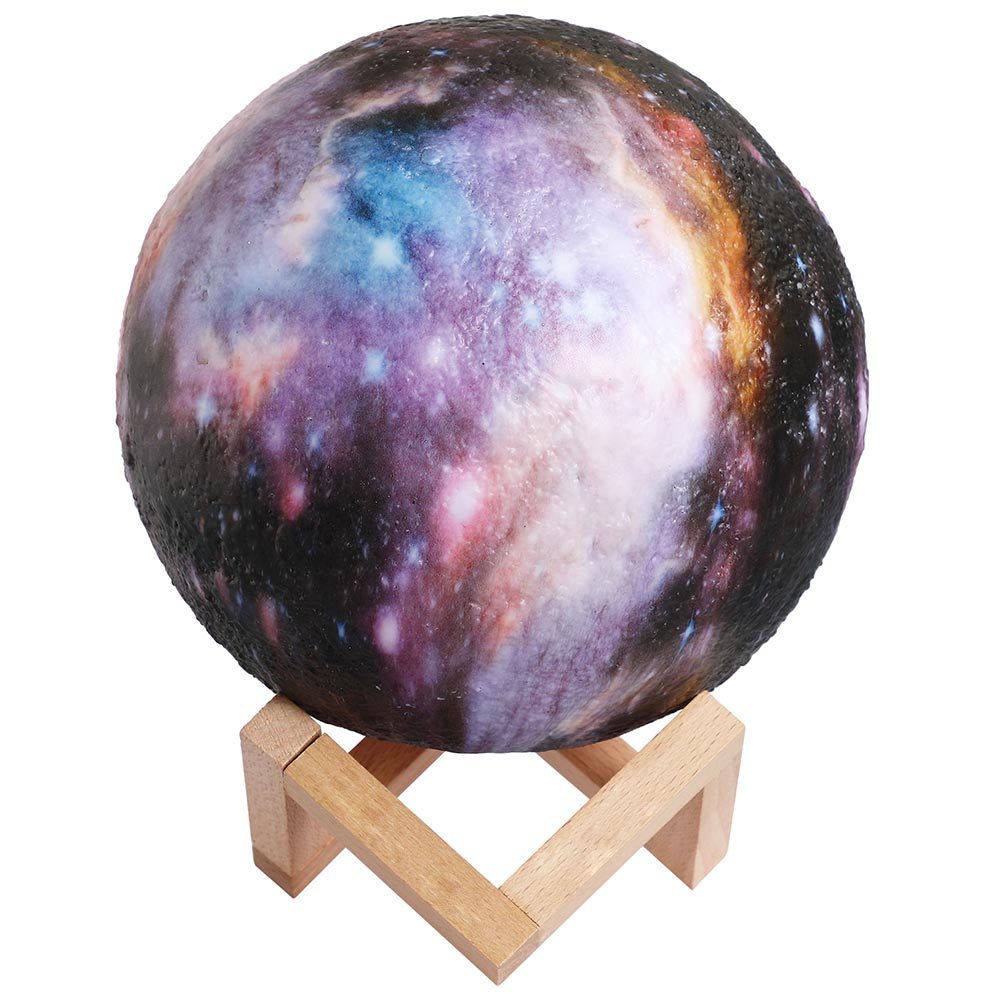 Lampada da Tavolo Sfera 18cm Luce LED RGB Telecomando e batteria ricaricabile usb