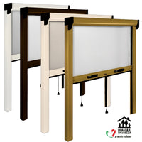 Zanzariera Verticale Avvolgibile Opera 140x240 cm a Molla - Finestra e Balcone COLORE: MARRONE
