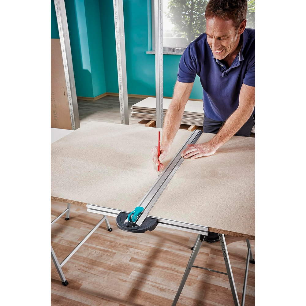 Squadra a T con Guida per Taglio Parallelo Cartongesso Wolfcraft