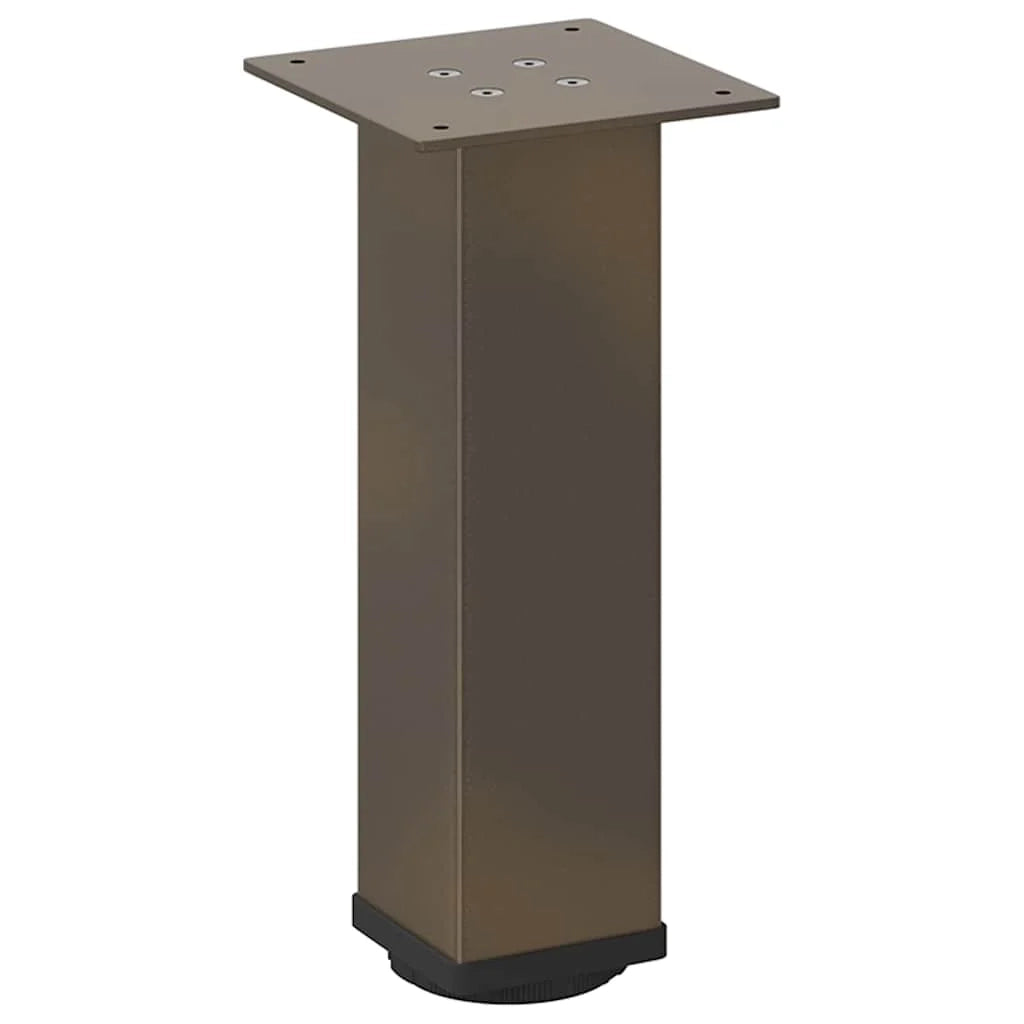 Set di 4 gambe per tavolino da caffè dal design moderno 42-44 cm funzionali ed eleganti in acciaio naturale 02_0056764