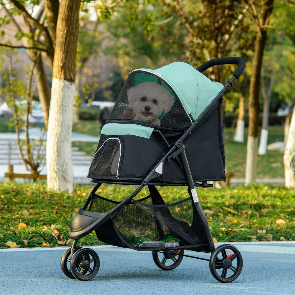 Carrozzina Pieghevole per Cani ¨C zephmum ¨C Verde