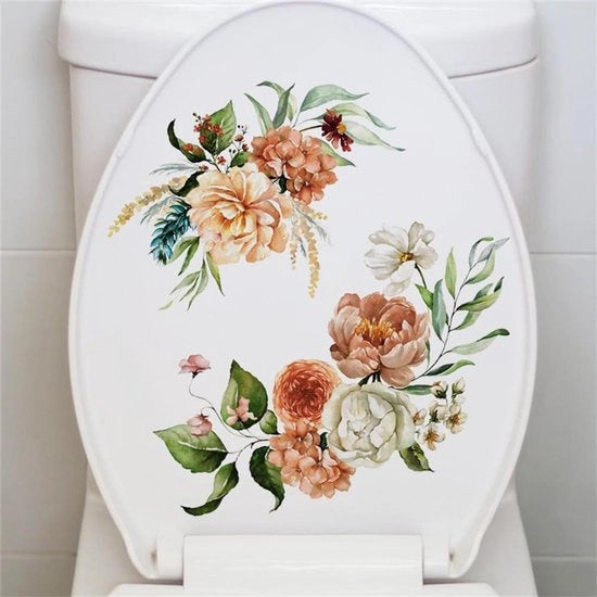 Decorazioni per bagno a forma di fiori e foglie (20x30cm)