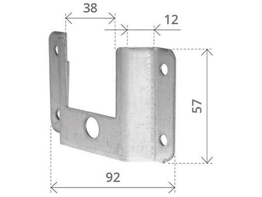 supporto a cassonetto senza cuscinetto cod:ferx.vit52610