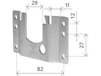supporto a legno lunghezza mm. 82 cod:ferx.vit52613