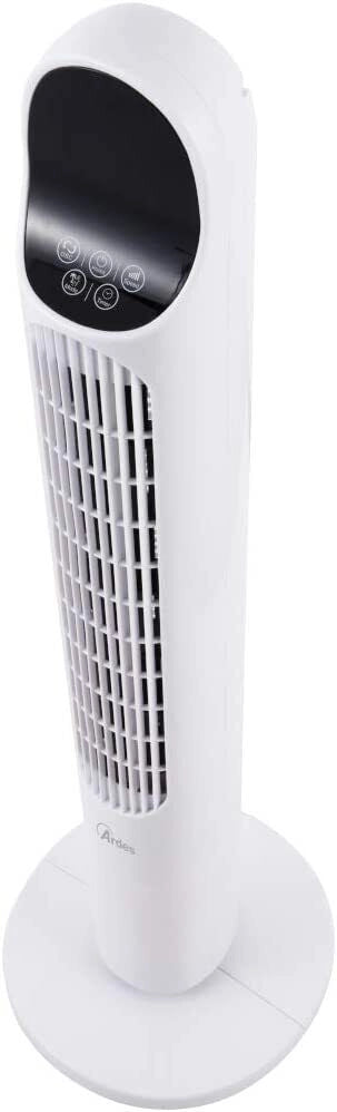 Ardes AR5T1000 Ventilatore a Torre Alta 100cm con Telecomando Timer e 3 Velocita' Oscillazione Automatica Bianco