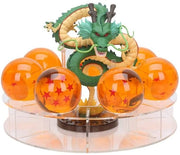 Figura Shenlong in Cristallo 3,5 cm con Basi e Accessori in Regalo per Decorazione di Casa