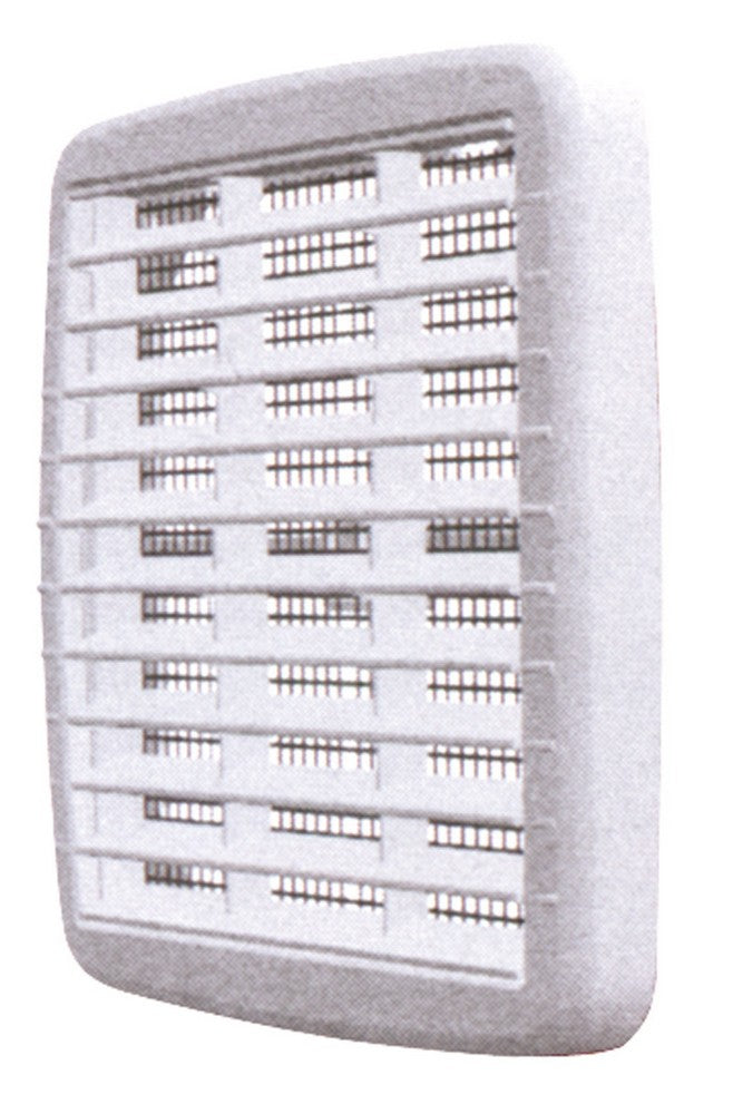 griglia di aerazione in plastica con rete  mm. 175x175 cod:ferx.vit13048